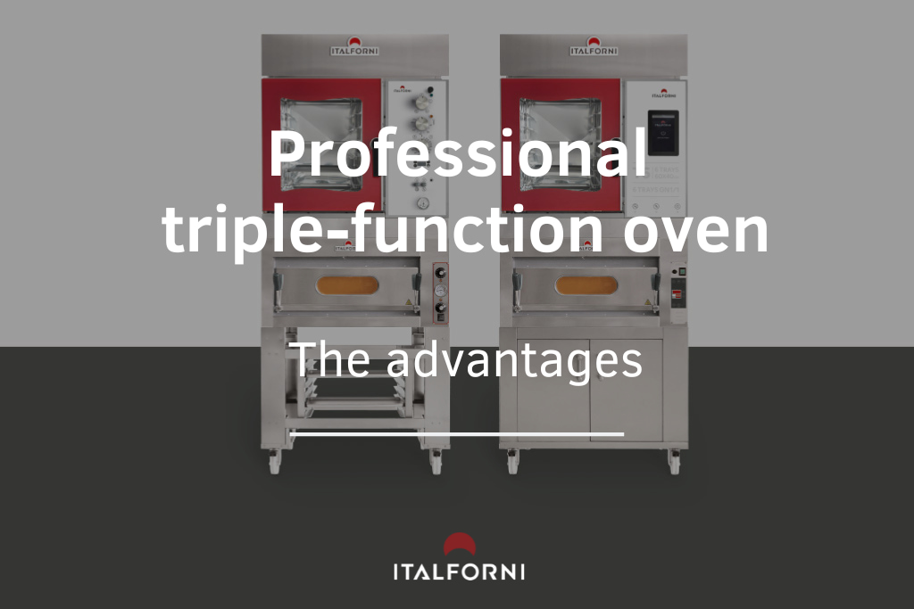 Professional triple-function oven
